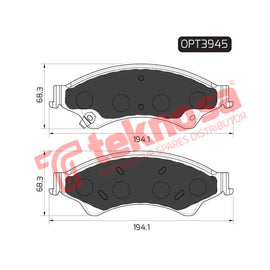 Brake Components Brake Pads OPT3945 for Sale South Africa Brake Pads SpareMe
