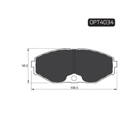OPTIMA Front Brake Pads for Nissan Maxima - SKU OPT4034 - SpareMe South Africa