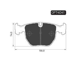 BMW 5 Series - Front Brake Pads | OPTIMA | OPT4041 - SKU OPT4041 - SpareMe South Africa