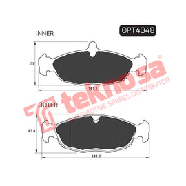 Brake Components Brake Pads OPT4048 for Sale South Africa Brake Pads SpareMe