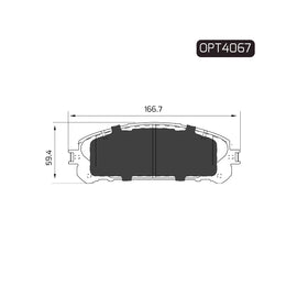 OPTIMA Front Brake Pads for Toyota RAV 4 - SKU OPT4067 - SpareMe South Africa