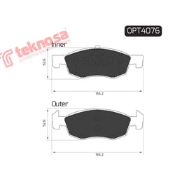 Brake Components Brake Pads OPT4076 for Sale South Africa Brake Pads SpareMe