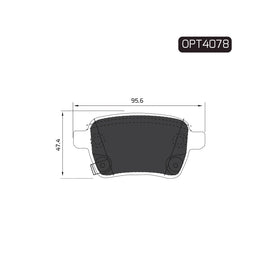 OPTIMA Rear Brake Pads for Opel Adam - SKU OPT4078 - SpareMe South Africa