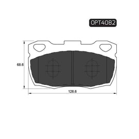 Land Rover Defender - Front Brake Pads | OPTIMA | OPT4082 - SKU OPT4082 - SpareMe South Africa