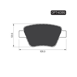 OPTIMA Rear Brake Pads for Audi A1 - SKU OPT4086 - SpareMe South Africa