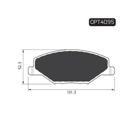 OPTIMA Front Brake Pads for Volkswagen Polo - SKU OPT4095 - SpareMe South Africa