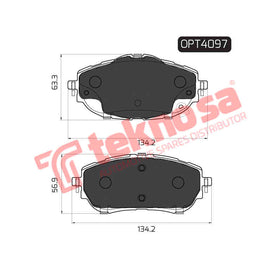 Brake Components Brake Pads OPT4097 for Sale South Africa Brake Pads SpareMe