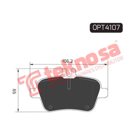 Brake Components Brake Pads OPT4107 for Sale South Africa Brake Pads SpareMe