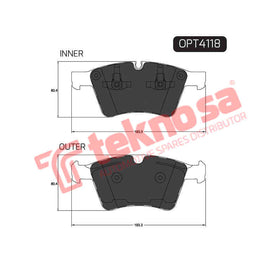 Brake Components Brake Pads OPT4118 for Sale South Africa Brake Pads SpareMe