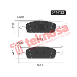 Brake Components Brake Pads OPT4132 for Sale South Africa Brake Pads SpareMe