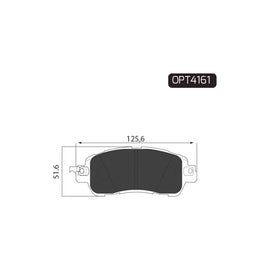 OPTIMA Front Brake Pads for Mazda vehicles - SKU OPT4161
