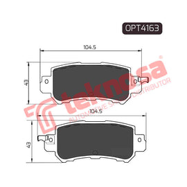 Brake Components Brake Pads OPT4163 for Sale South Africa Brake Pads SpareMe