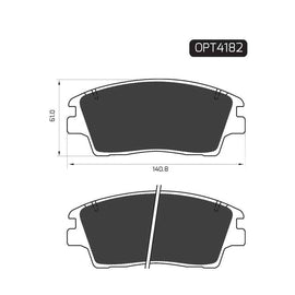 Hyundai Sportage - Front Brake Pads | OPTIMA | OPT4182 - SKU OPT4182 - SpareMe South Africa