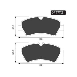 Ford Tourneo Custom - Rear Brake Pads | OPTIMA | OPT7112 - SKU OPT7112 - SpareMe South Africa