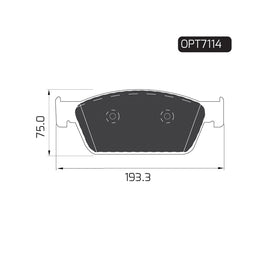 OPTIMA Front Brake Pads for Volkswagen Caravelle - SKU OPT7114 - SpareMe South Africa