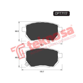 Brake Components Brake Pads OPT7117 for Sale South Africa Brake Pads SpareMe