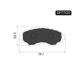 OPTIMA Front Brake Pads for Honda Brio - SKU OPT7120 - SpareMe South Africa