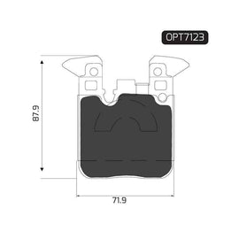 BMW 1 Series - Rear Brake Pads | OPTIMA | OPT7123 - SKU OPT7123 - SpareMe South Africa