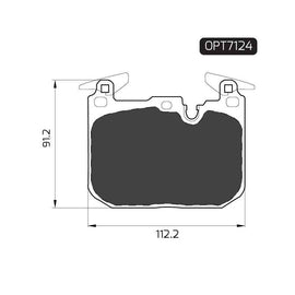 BMW 1 Series - Front Brake Pads | OPTIMA | OPT7124 - SKU OPT7124 - SpareMe South Africa
