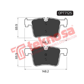 Brake Components Brake Pads OPT7125 for Sale South Africa Brake Pads SpareMe