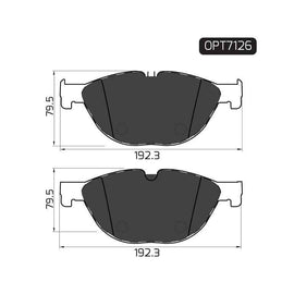 BMW 5 Series - Front Brake Pads | OPTIMA | OPT7126 - SKU OPT7126 - SpareMe South Africa