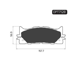 OPTIMA Front Brake Pads for Lexus ES - SKU OPT7128 - SpareMe South Africa