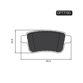 OPTIMA Rear Brake Pads for Renault Kangoo - SKU OPT7130 - SpareMe South Africa