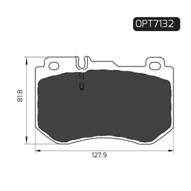OPTIMA Front Brake Pads for Mercedes-Benz C-Series - SKU OPT7132 - SpareMe South Africa