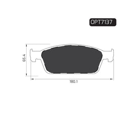 OPTIMA Front Brake Pads for Ford Focus - SKU OPT7137 - SpareMe South Africa