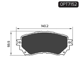 Mazda - Front Brake Pads | OPTIMA | OPT7152 - SKU OPT7152 - SpareMe South Africa