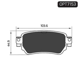 Nissan Leaf - Rear Brake Pads | OPTIMA | OPT7153 - SKU OPT7153 - SpareMe South Africa