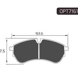 Ford Transit - Rear Brake Pads | OPTIMA | OPT7161 - SKU OPT7161 - SpareMe South Africa