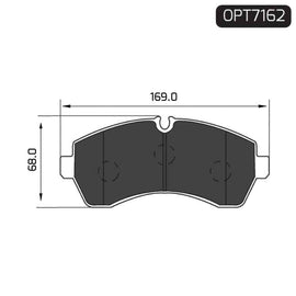 Mercedes-Benz Sprinter Series - Rear Brake Pads | OPTIMA | OPT7162 - SKU OPT7162 - SpareMe South Africa