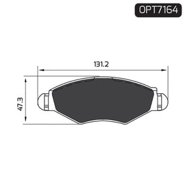 OPTIMA Front Brake Pads for Peugeot 206 - SKU OPT7164 - SpareMe South Africa