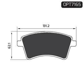 OPTIMA Front Brake Pads for Renault Kangoo - SKU OPT7165 - SpareMe South Africa