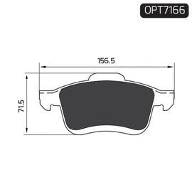 OPTIMA Front Brake Pads for Fiat Doblo - SKU OPT7166 - SpareMe South Africa