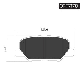 OPTIMA Rear Brake Pads for Citroën ASX - SKU OPT7170 - SpareMe South Africa