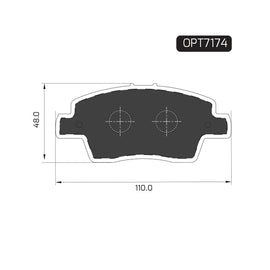 OPTIMA Front Brake Pads for Nissan Kiger - SKU OPT7174 - SpareMe South Africa