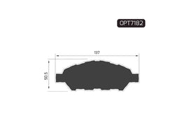 OPTIMA Brake Pads - Honda Amaze Front Brake Pads | OPTIMA Quality Replacement | OPT7182 | SpareMe SA