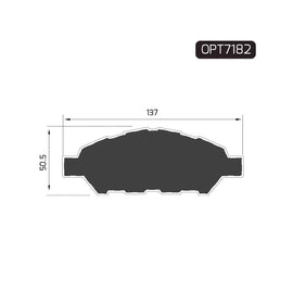 OPTIMA Brake Pads - Honda Amaze Front Brake Pads | OPTIMA Quality Replacement | OPT7182 | SpareMe SA