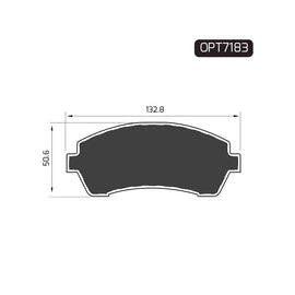 OPTIMA Front Brake Pads for Hyundai Atos - SKU OPT7183 - SpareMe South Africa