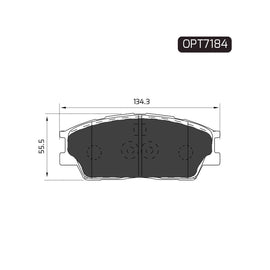 OPTIMA Front Brake Pads for Hyundai Venue - SKU OPT7184 - SpareMe South Africa