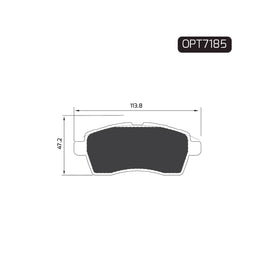 OPTIMA Front Brake Pads for Suzuki Ignis - SKU OPT7185 - SpareMe South Africa