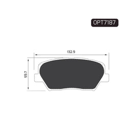 OPTIMA Front Brake Pads for Hyundai Creta - SKU OPT7187 - SpareMe South Africa