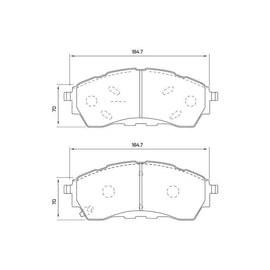 Ford Everest - Front Brake Pads | OPTIMA | OPT7188 - SKU OPT7188 - SpareMe South Africa