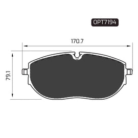OPTIMA Front Brake Pads for Volkswagen Caravelle - SKU OPT7194 - SpareMe South Africa