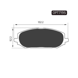 OPTIMA Front Brake Pads for Volkswagen Polo - SKU OPT7195 - SpareMe South Africa