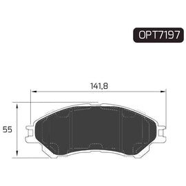Audi A6 - Front Brake Pads | OPTIMA | OPT7197 - SKU OPT7197 - SpareMe South Africa