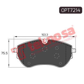 VW Amarok Brake Pads 2012-2016 (F) OPT7214 for Sale South Africa Brake Pads SpareMe