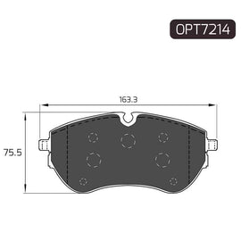 Volkswagen Amarok - Front Brake Pads | OPTIMA | OPT7214 - SKU OPT7214 - SpareMe South Africa